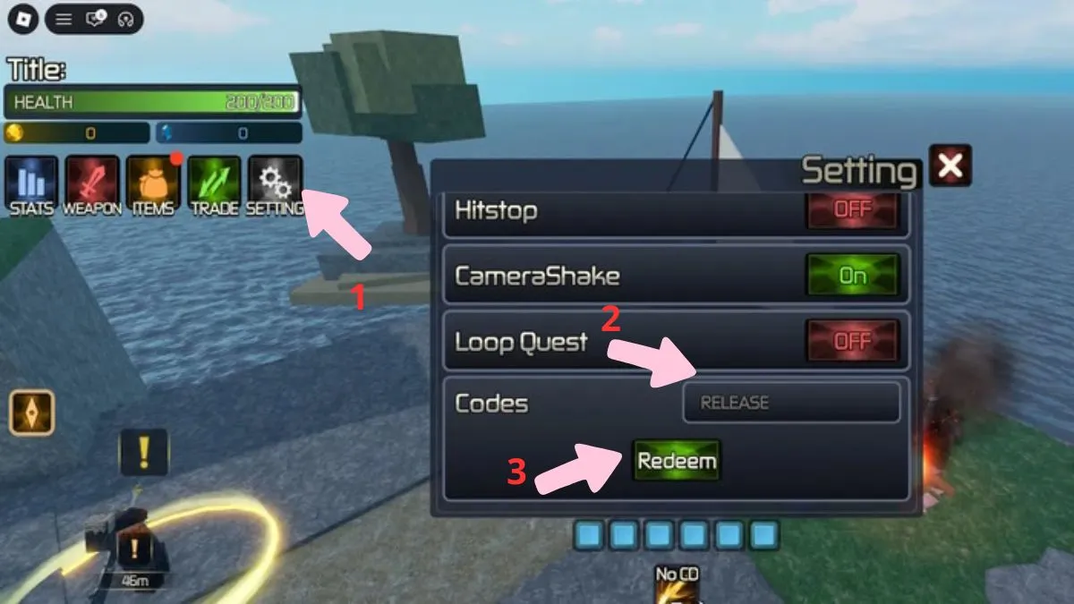 Hướng dẫn nhập code Broken Blade