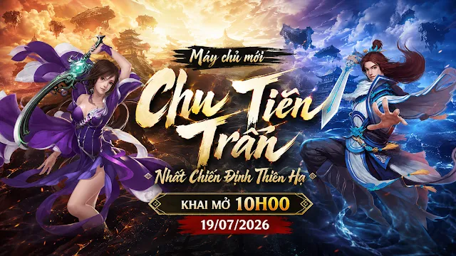 Võ Lâm Miễn Phí ra mắt máy chủ mới Chu Tiên Trấn, cơ hội đua top nhận tượng vàng Kim Mã