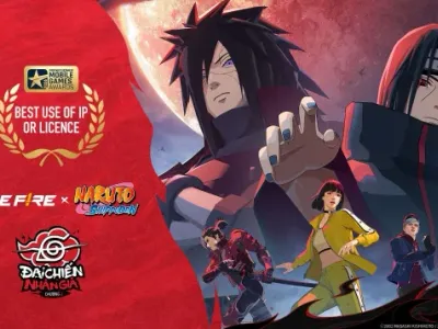 Free Fire x Naruto Shippuden thắng giải lớn tại Pocket Gamer Mobile Games Awards 2026