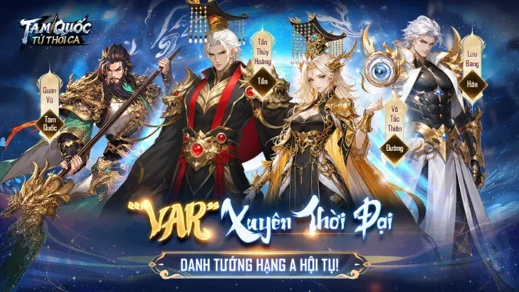 Giftcode Tam Quốc Tứ Thời Ca cho game thủ trải nghiệm